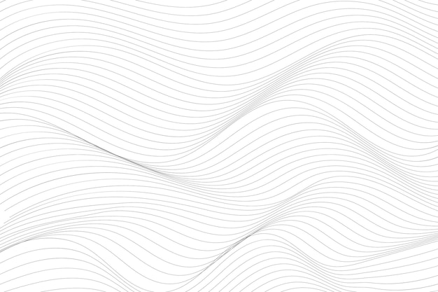 Vector fondo abstracto mínimo moderno elegante con líneas onduladas en negro