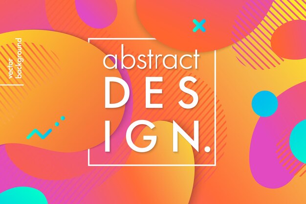 Fondo abstracto de moda con formas líquidas fluidas y elementos geométricos. Formas fluidas degradadas. Plantilla abstracta perfecta para impresiones, volantes, pancartas, presentaciones, portadas, páginas de destino y más.