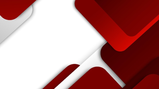Fondo abstracto de moda rojo y blanco con forma minimalista