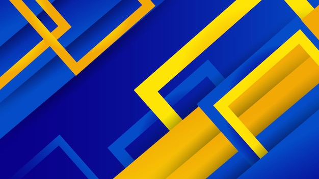 Fondo abstracto moderno azul y amarillo
