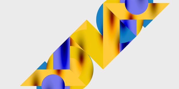 Fondo abstracto moderno con círculos, líneas y triángulos en una composición geométrica dinámica Perfecto para diseños con temas tecnológicos o creativos