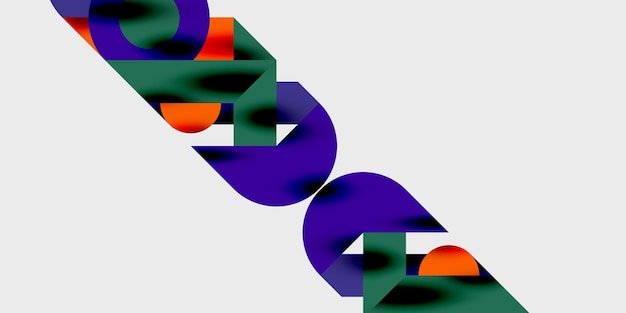 Fondo abstracto moderno con círculos, líneas y triángulos en una composición geométrica dinámica Perfecto para diseños con temas tecnológicos o creativos