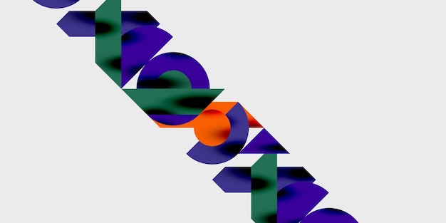 Fondo abstracto moderno con círculos, líneas y triángulos en una composición geométrica dinámica Perfecto para diseños con temas tecnológicos o creativos