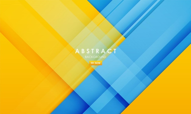 Fondo abstracto moderno color azul y amarillo