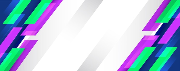 Fondo abstracto moderno en concepto colorido Fondo de banner vectorial Diseño