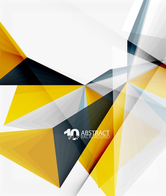 Fondo abstracto moderno creativo del vector abstracto poligonal del triángulo 3d para el fondo de pantalla de la presentación del texto