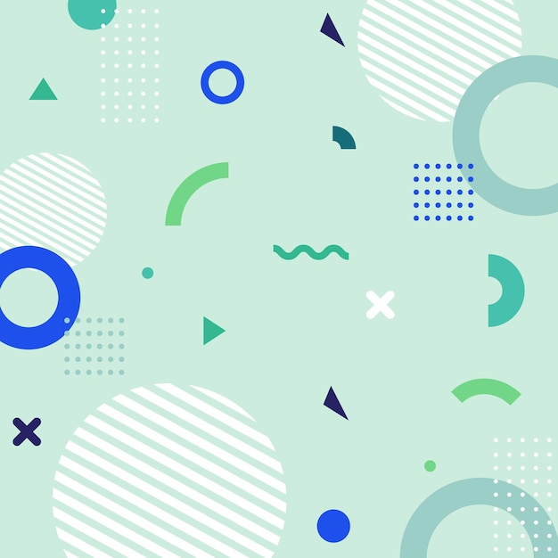 Fondo abstracto moderno con elementos de medio tono compuestos de formas geométricas y líneas