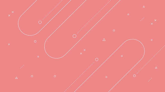 Fondo abstracto moderno con líneas diagonales Retro Memphis y color rosa rojo claro