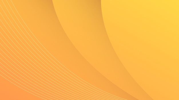 Fondo abstracto moderno Líneas de onda líquida fluida y color degradado naranja amarillo