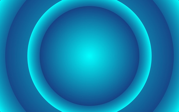 Fondo abstracto moderno marco circular azul