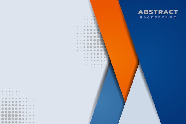 Fondo abstracto moderno minimalista diagonal superpuesto azul y naranja