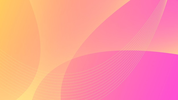 Fondo abstracto moderno con movimiento redondo y color degradado rosa naranja