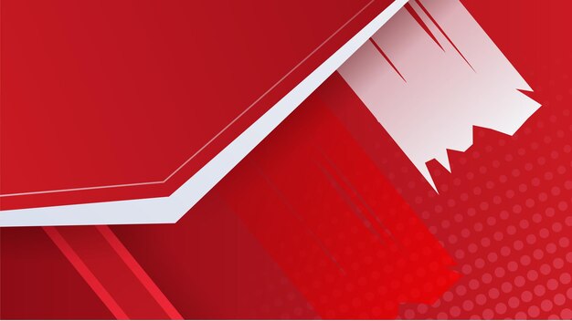 Fondo abstracto moderno rojo y blanco