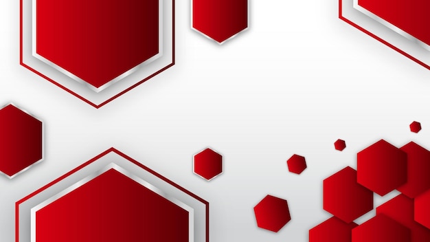 Fondo abstracto moderno rojo y blanco