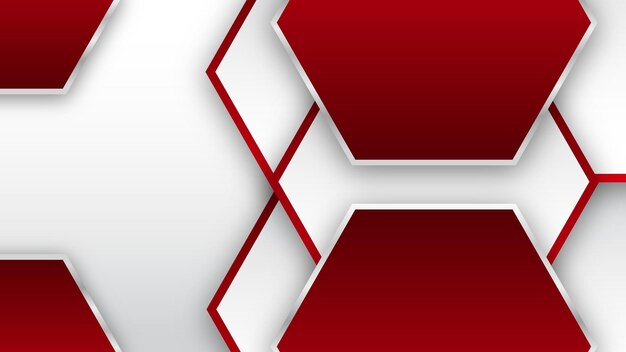 Fondo abstracto moderno rojo y blanco