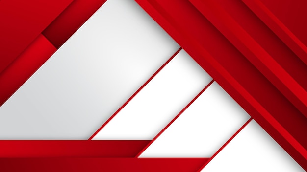 Fondo abstracto moderno rojo y blanco
