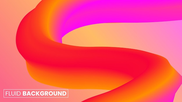 Fondo abstracto moderno vectorial con formas fluidas