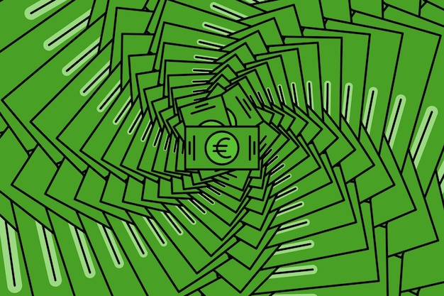 Fondo abstracto de moneda y diseño de papel tapiz