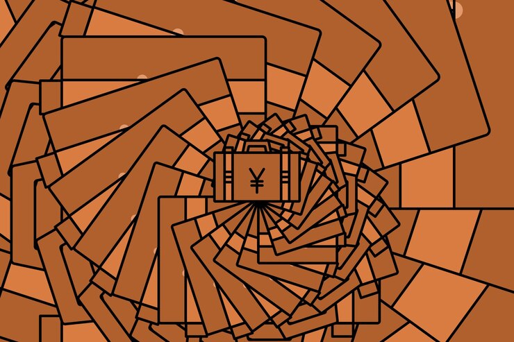Vector fondo abstracto de moneda y diseño de papel tapiz