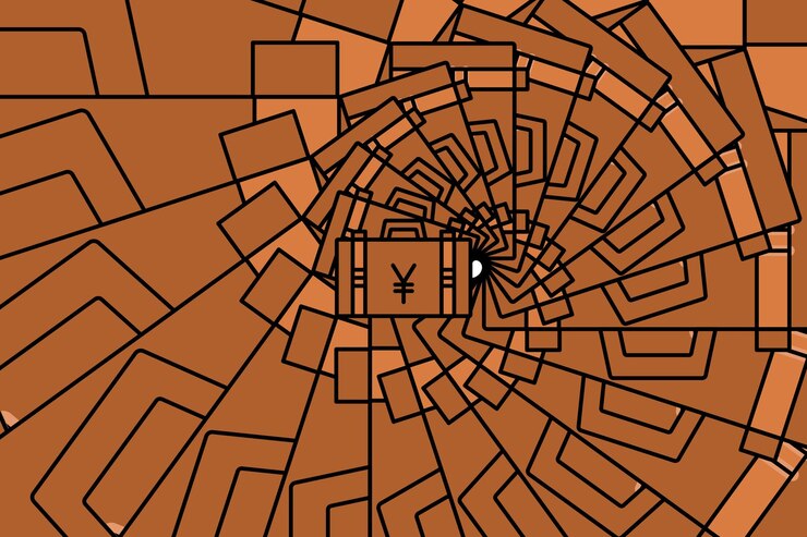 Vector fondo abstracto de moneda y diseño de papel tapiz