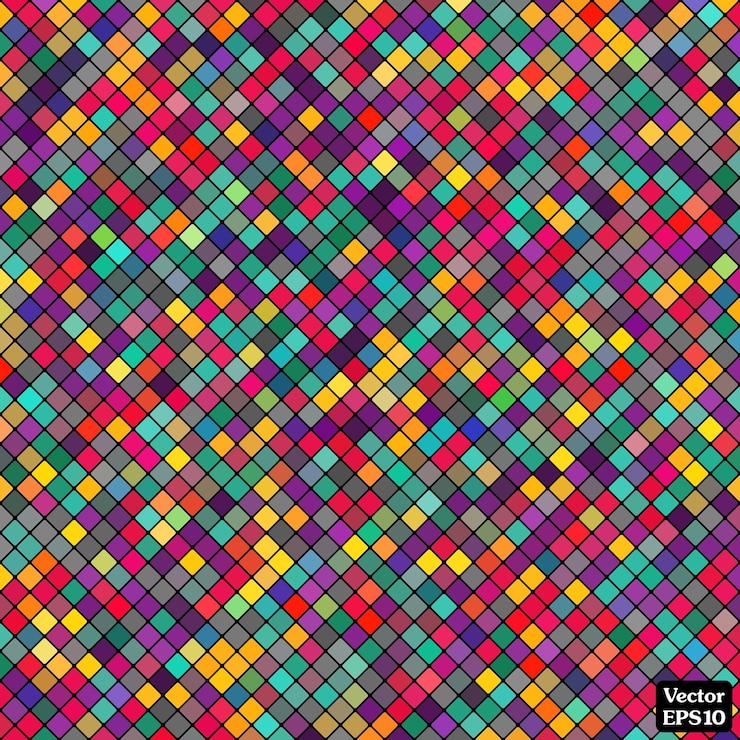Vector fondo abstracto de mosaico de colores para sus propósitos en el diseño