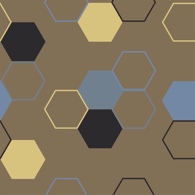 Fondo abstracto de mosaico hexagonal moderno