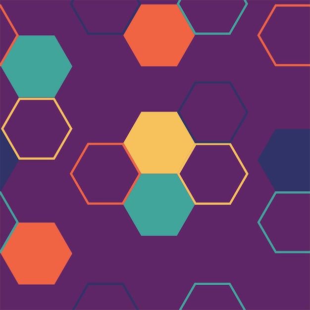 Fondo abstracto de mosaico hexagonal moderno