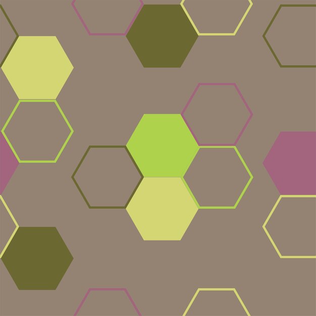 Fondo abstracto de mosaico hexagonal moderno