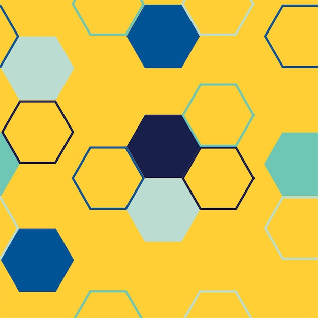 Fondo abstracto de mosaico hexagonal moderno