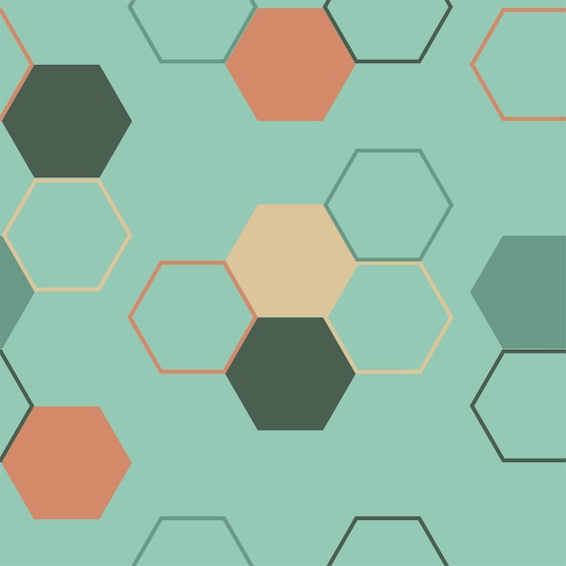 Fondo abstracto de mosaico hexagonal moderno