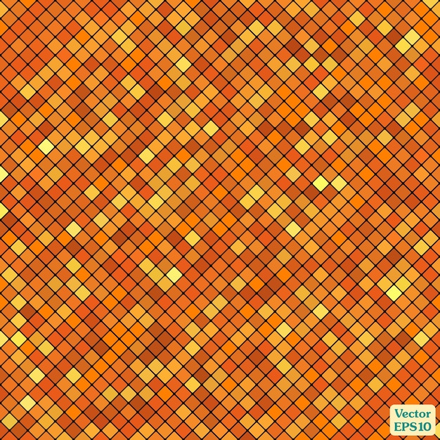 Fondo abstracto mosaico patrón color naranja