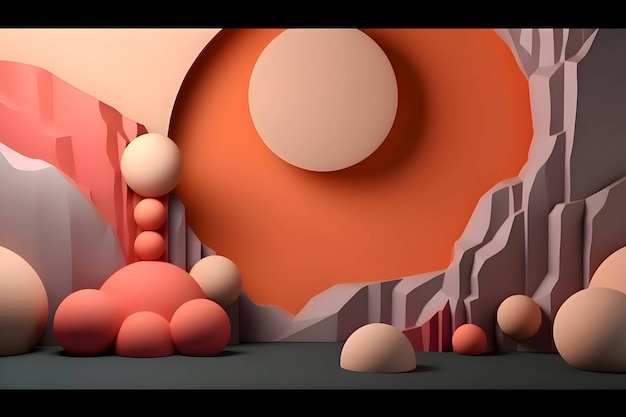 Fondo abstracto con muchas figuras geométricas coloridas círculos y espirales