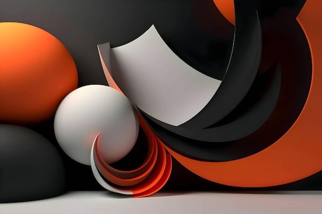 Fondo abstracto con muchas figuras geométricas coloridas círculos y espirales