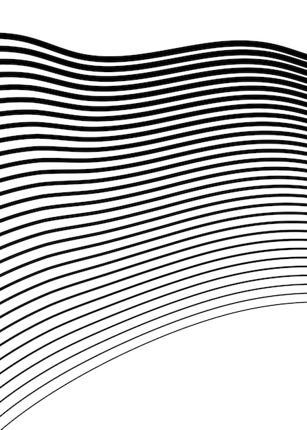Fondo abstracto muchas líneas de polilínea de gruesas a delgadas18