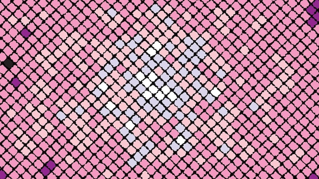 Vector fondo abstracto multicolor de violeta rosa cuadrados rombos rectángulos mosaico de azulejos