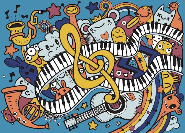 Fondo abstracto de música