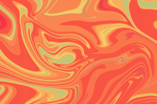 Fondo abstracto naranja y amarillo con un patrón de círculos y líneas.