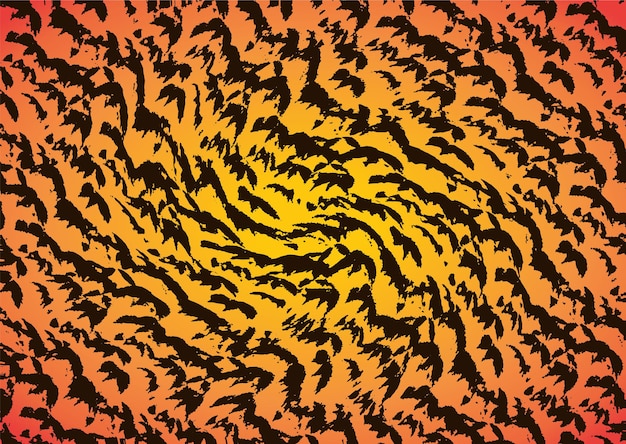 fondo abstracto naranja en estilo psicodélico