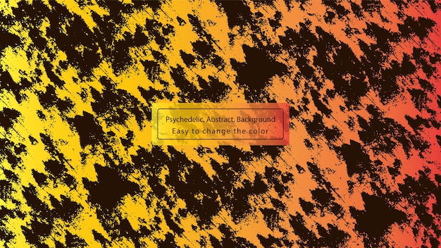 fondo abstracto naranja en estilo psicodélico