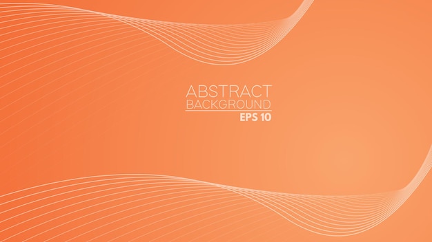fondo abstracto naranja con línea curva
