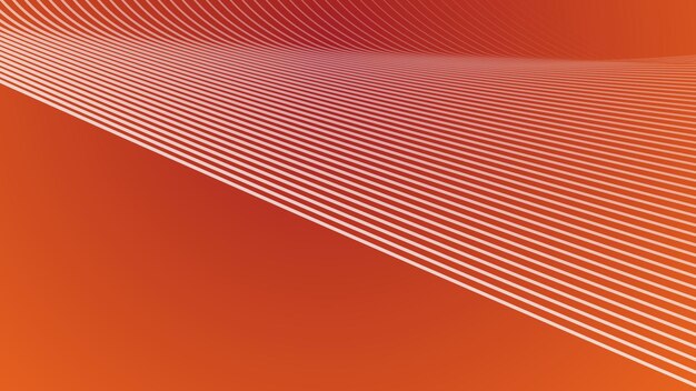 Fondo abstracto naranja con línea curva