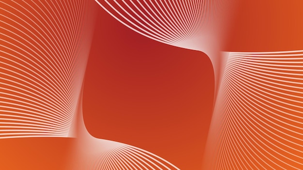 Fondo abstracto naranja con línea curva