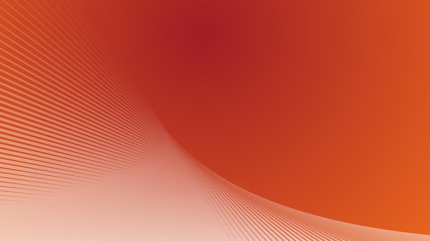 Fondo abstracto naranja con línea curva
