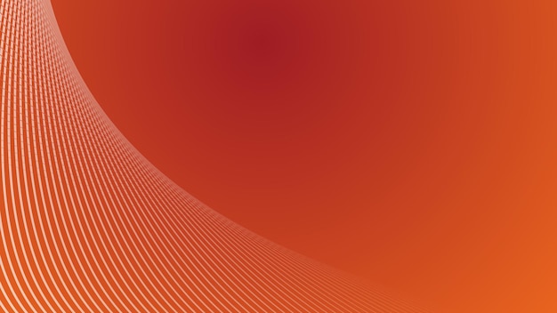 Fondo abstracto naranja con línea curva