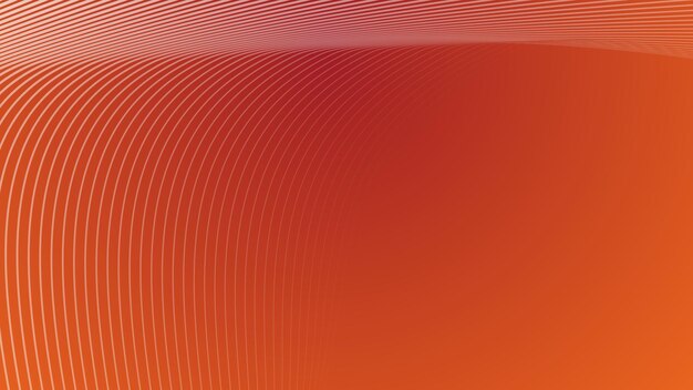 Fondo abstracto naranja con línea curva