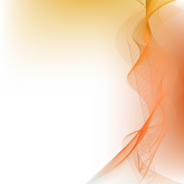 Fondo abstracto naranja con líneas de ondas brillantes fondo futurista tecnología de concepto moderno