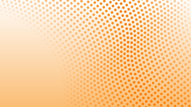 Fondo abstracto naranja con patrón de polkadot para el fondo o la presentación