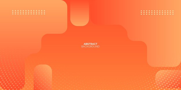 Fondo abstracto naranja vibrante con formas fluidas