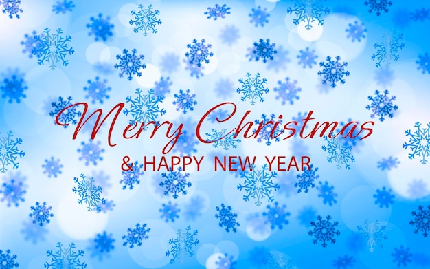 Fondo abstracto de Navidad con nieve Vector