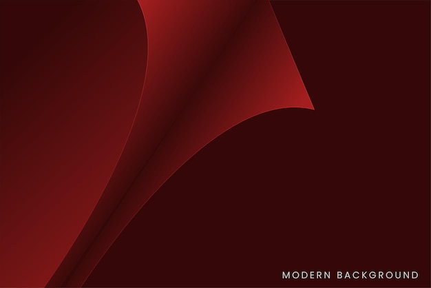 Fondo abstracto de negocio moderno rojo oscuro Diseño de ilustración de vector de papel de superposición mínima